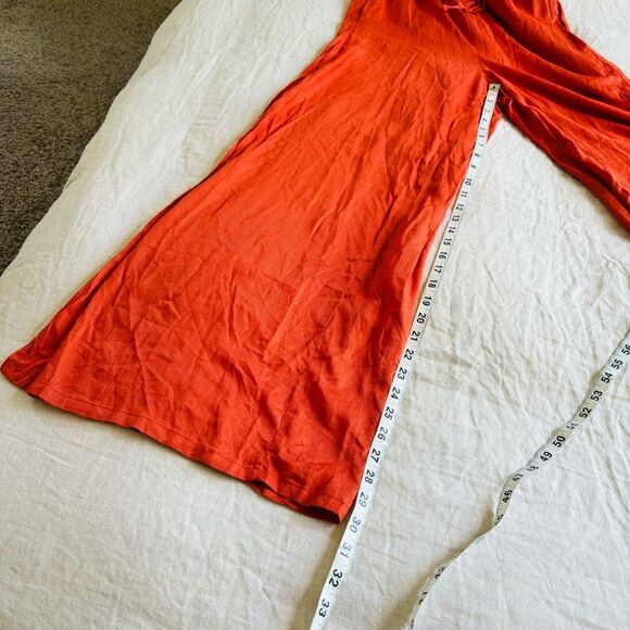 Onia NWT Chole Wide Pants in Spanish Red - Picture 11 of 11